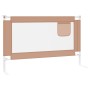 Safety rail for child's bed gray taupe fabric 120x25 cm by , Safety railings - Ref: Foro24-10218, Price: 37,58 €, Discount: %