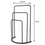 Bathroom Solutions Black Metal Standing Towel Rack 49.5x75 cm by , Towel racks - Ref: Foro24-442472, Price: 24,09 €, Discount: %