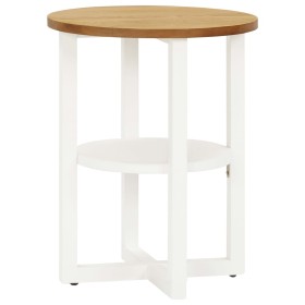 Solid oak wood side table 40x50 cm by , Side tables - Ref: Foro24-289216, Price: 56,99 €, Discount: %