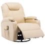 Cream Synthetic Leather Rocking Massage Chair by , Electric massage chairs - Ref: Foro24-246637, Price: 563,99 €, Discount: %