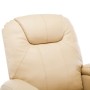 Cream Synthetic Leather Rocking Massage Chair by , Electric massage chairs - Ref: Foro24-246637, Price: 563,99 €, Discount: %