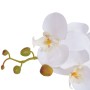 Planta de orquídea artificial con macetero blanca 75 cm de vidaXL, Flora artificial - Ref: Foro24-244425, Precio: 48,99 €, De...