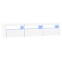 TV cabinet with white LED lights 180x35x40 cm by , TV Furniture - Ref: Foro24-3152754, Price: 121,59 €, Discount: %