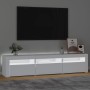 TV cabinet with white LED lights 180x35x40 cm by , TV Furniture - Ref: Foro24-3152754, Price: 121,59 €, Discount: %