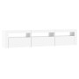 TV cabinet with white LED lights 180x35x40 cm by , TV Furniture - Ref: Foro24-3152754, Price: 121,59 €, Discount: %