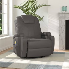 Anthracite Gray Faux Leather Rocking Massage Chair by , Electric massage chairs - Ref: Foro24-335850, Price: 419,99 €, Discou...