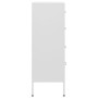 White steel drawer cabinet 80x35x101.5 cm by , Drawers - Ref: Foro24-336206, Price: 226,75 €, Discount: %