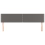 Headboards 2 units of gray synthetic leather 90x5x78/88cm by , Headboards and footboards - Ref: Foro24-345976, Price: 72,06 €...