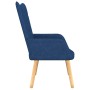 Relaxsessel mit Fußstütze aus blauem Stoff von , Sessel - Ref: Foro24-327538, Preis: 138,45 €, Rabatt: %