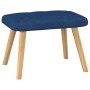 Relaxsessel mit Fußstütze aus blauem Stoff von , Sessel - Ref: Foro24-327538, Preis: 138,45 €, Rabatt: %