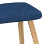 Relaxation chair with footrest blue fabric by , Armchairs - Ref: Foro24-327538, Price: 124,78 €, Discount: %