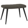 Relaxation chair with dark gray velvet stool by , Armchairs - Ref: Foro24-327689, Price: 115,30 €, Discount: %