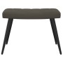 Silla de relajación con taburete terciopelo gris oscuro de , Sillones - Ref: Foro24-327689, Precio: 115,30 €, Descuento: %