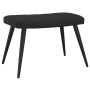 Silla de relajación con reposapiés terciopelo negro de , Sillones - Ref: Foro24-327694, Precio: 114,20 €, Descuento: %