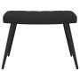 Silla de relajación con reposapiés terciopelo negro de , Sillones - Ref: Foro24-327694, Precio: 114,20 €, Descuento: %