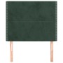 Headboards 2 units of dark green velvet 100x5x78/88 cm by , Headboards and footboards - Ref: Foro24-3116237, Price: 58,99 €, ...