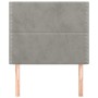 Headboards 2 units of light gray velvet 90x5x78/88 cm by , Headboards and footboards - Ref: Foro24-3116228, Price: 69,66 €, D...