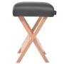 Folding massage stool 12 cm thick and 2 heads black by vidaXL, massage chairs - Ref: Foro24-110147, Price: 74,15 €, Discount: %