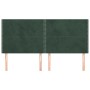 Headboards 4 units of dark green velvet 100x5x78/88 cm by , Headboards and footboards - Ref: Foro24-3116261, Price: 108,99 €,...