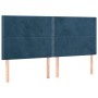 Headboards 4 units of dark blue velvet 90x5x78/88 cm by , Headboards and footboards - Ref: Foro24-3116256, Price: 127,58 €, D...