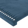 Headboards 4 units of dark blue velvet 90x5x78/88 cm by , Headboards and footboards - Ref: Foro24-3116256, Price: 127,58 €, D...