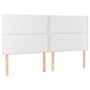 Headboards 4 units of white synthetic leather 80x5x78/88 cm by , Headboards and footboards - Ref: Foro24-3116289, Price: 127,...