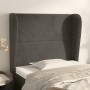 Headboard with dark gray velvet ears 93x23x118/128 cm by , Headboards and footboards - Ref: Foro24-3117853, Price: 81,48 €, D...