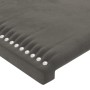 Cabecero con orejas de terciopelo gris oscuro 93x23x118/128 cm de , Cabeceros y pies de cama - Ref: Foro24-3117853, Precio: 8...