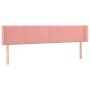 Cabecero de terciopelo rosa 183x16x78/88 cm de , Cabeceros y pies de cama - Ref: Foro24-3118693, Precio: 74,99 €, Descuento: %