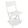 Folding garden bistro table and chairs 3 pieces white plastic by vidaXL, Garden sets - Ref: Foro24-43581, Price: 134,93 €, Di...