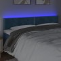 Cabecero con LED de terciopelo azul oscuro 200x5x78/88 cm de , Cabeceros y pies de cama - Ref: Foro24-3121542, Precio: 74,99 ...