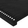 Cabecero con LED de terciopelo negro 200x5x78/88 cm de , Cabeceros y pies de cama - Ref: Foro24-3121540, Precio: 77,00 €, Des...