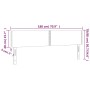 Cabecero con LED de terciopelo rosa 180x5x78/88 cm de , Cabeceros y pies de cama - Ref: Foro24-3121537, Precio: 74,67 €, Desc...