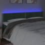 Cabecero con LED de terciopelo verde oscuro 180x5x78/88 cm de , Cabeceros y pies de cama - Ref: Foro24-3121535, Precio: 74,67...