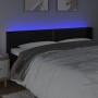 Cabecero con LED cuero sintético negro 183x16x78/88 cm de , Cabeceros y pies de cama - Ref: Foro24-3123198, Precio: 70,57 €, ...