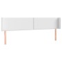 Cabecero con LED cuero sintético blanco 163x16x78/88 cm de , Cabeceros y pies de cama - Ref: Foro24-3123193, Precio: 84,26 €,...