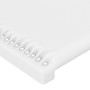 Cabecero con LED cuero sintético blanco 93x16x118/128 cm de , Cabeceros y pies de cama - Ref: Foro24-3123987, Precio: 76,47 €...