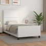 Bed frame with headboard white synthetic leather 80x200cm by , Beds and slatted bases - Ref: Foro24-3125477, Price: 158,28 €,...