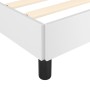 Estructura de cama con cabecero cuero sintético blanco 90x200cm de , Camas y somieres - Ref: Foro24-3125489, Precio: 152,25 €...