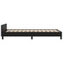 Estructura de cama con cabecero cuero sintético negro 90x190 cm de , Camas y somieres - Ref: Foro24-3125482, Precio: 160,99 €...