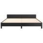 Bed frame with headboard black synthetic leather 180x200cm by , Beds and slatted bases - Ref: Foro24-3125524, Price: 248,26 €...