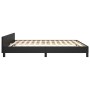 Bed frame with headboard black synthetic leather 180x200cm by , Beds and slatted bases - Ref: Foro24-3125524, Price: 248,26 €...