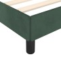 Estructura cama con cabecero terciopelo verde oscuro 100x200 cm de , Camas y somieres - Ref: Foro24-3125681, Precio: 147,37 €...