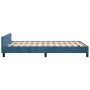 Dark blue velvet bed frame with headboard 120x200cm by , Beds and slatted bases - Ref: Foro24-3125688, Price: 174,63 €, Disco...