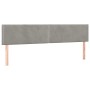 Box spring bed with light gray velvet mattress 180x200 cm by , Beds and slatted bases - Ref: Foro24-3127445, Price: 540,65 €,...