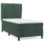 Cama box spring con colchón terciopelo verde oscuro 90x190 cm de , Camas y somieres - Ref: Foro24-3129126, Precio: 357,99 €, ...