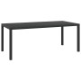 Mesa de jardín de aluminio y WPC negra 185x90x74 cm de vidaXL, Mesas de jardín - Ref: Foro24-42792, Precio: 265,96 €, Descuen...