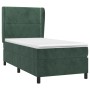 Cama box spring con colchón terciopelo verde oscuro 90x200 cm de , Camas y somieres - Ref: Foro24-3129132, Precio: 369,87 €, ...