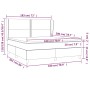 Cama box spring con colchón terciopelo rosa 180x200 cm de , Camas y somieres - Ref: Foro24-3129170, Precio: 601,06 €, Descuen...