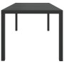 Black aluminum and WPC garden table 185x90x74 cm by vidaXL, Garden tables - Ref: Foro24-42792, Price: 265,96 €, Discount: %